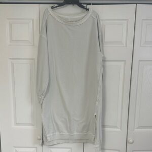 Free People Light Gray Midi Dress